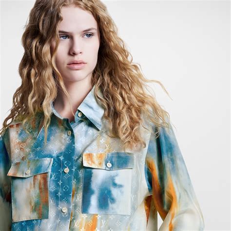 lv tie dye shirt|Products by Louis Vuitton: Tie Dye Monogram Shirt.